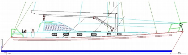 Dix 43 radius chine steel boat plans
